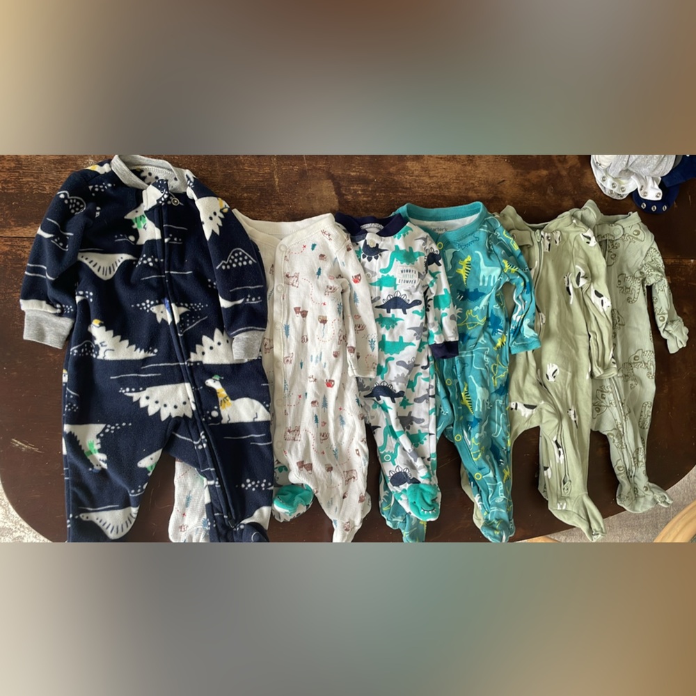 Dinosaur Print Kids Pajamas